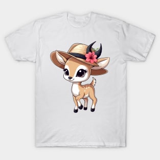 Cool Gazelle in Hat T-Shirt